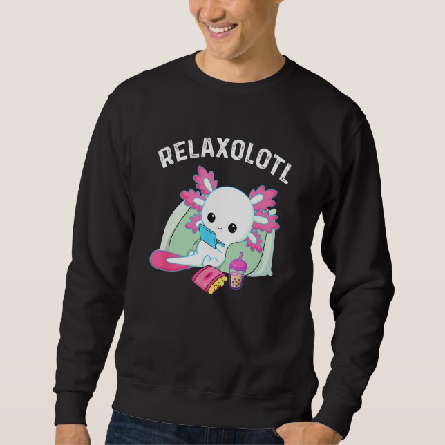 Moletom Cute Axolotl Lover Mexican Salamander Relaxolotl_1 (Frente)