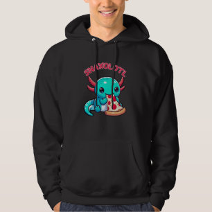 Moletom Cute Axolotl Lover Snaxolotl Comendo Pizza Slice