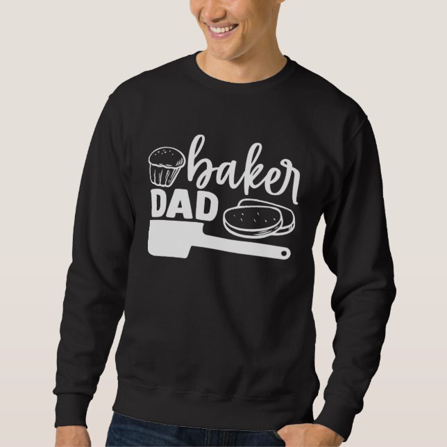 Moletom Cute Baker Dad Baking Bakery Cupcakes Pastries (Frente)