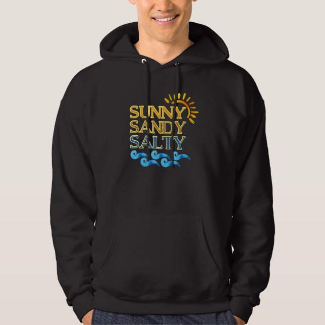 Moletom Cute Beach Sunny Sandy Salty (Frente)