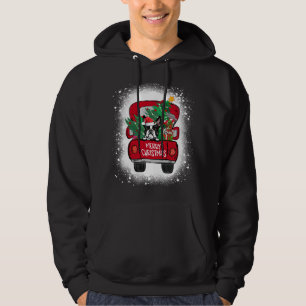 Moletom Cute Boston Terrier Red Truck Feliz Natal Blea