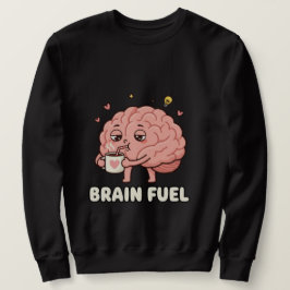 Moletom Cute Brain Fuel Coffee Cartoon
