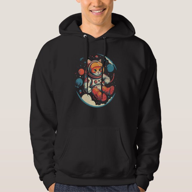 Moletom Cute Cat Astronaut in Space Celestial Gifts (Frente)
