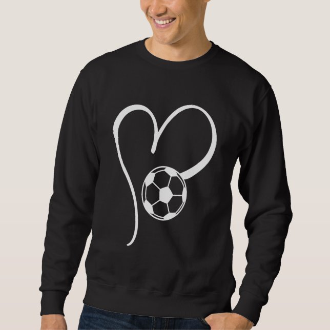 Moletom Cute Football Love Heart Soccer Women Mom (Frente)