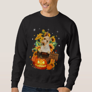 Moletom Cute Fox Terrier In Pumkins Halloween Autumn Leave