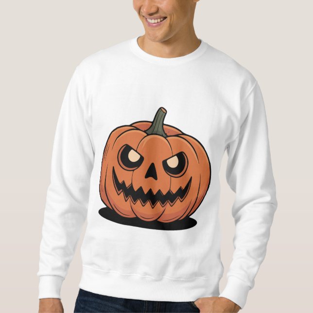 Moletom Cute Halloween Pumpkin Graphic T-Shirt  Sweatshirt (Frente)