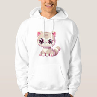 Moletom Cute Kawaii Cat Adorable Pastel Pink Kitty Design