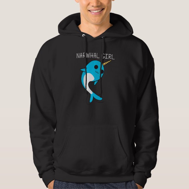 Moletom Cute Narwhal For Girls Kids Narwhale Narwhal Tusk (Frente)