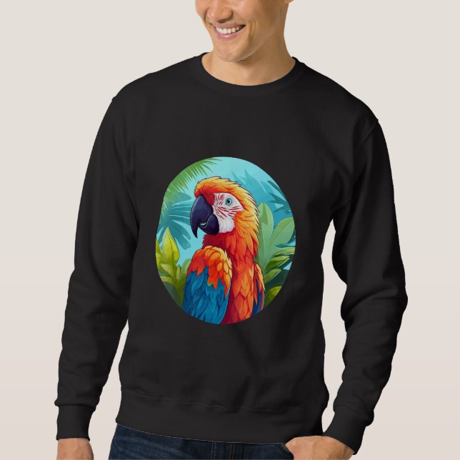 Moletom Cute Parrot Bird Parrot Motif Birds Parrot 1 (Frente)