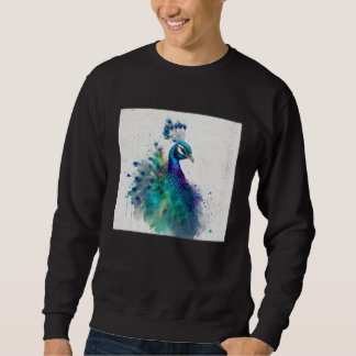Moletom Cute Peacock Paint Splatter Colorful Gorgeous Uniq