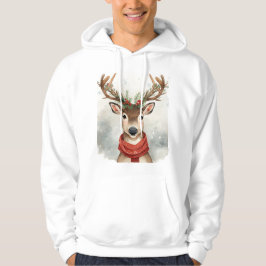 Moletom Cute Reindeer Christmas Hoodie,Cozy Festive Winter