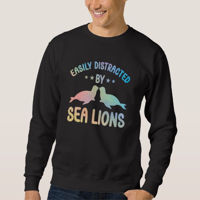 Moletom Cute Sea Lion Apparel for Women and Girls Sea lion (Frente)