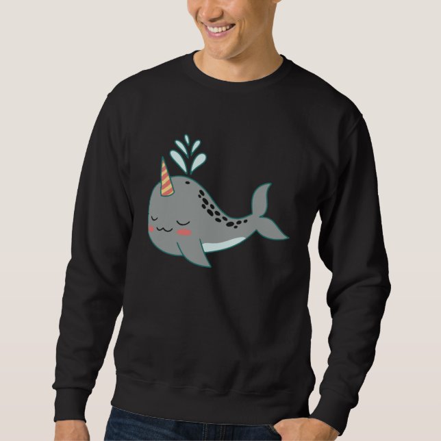 Moletom cute shark sharks funny baby swimming (Frente)