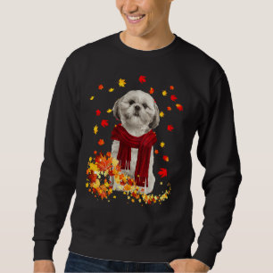 Moletom Cute Shih Tzu Dog Autumn Ação de Graças