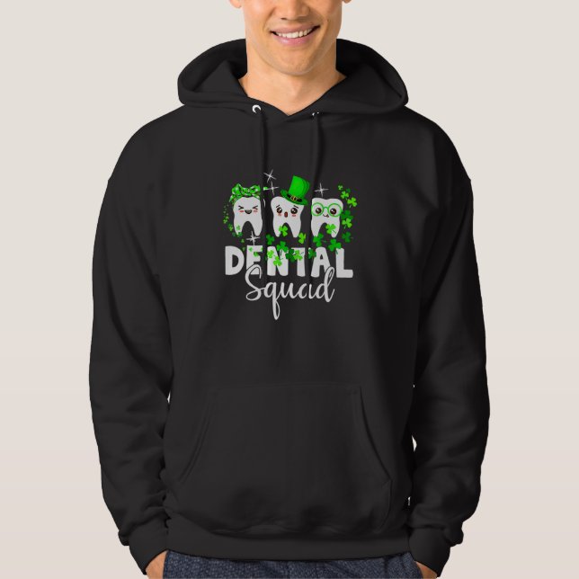 Moletom Cute Tooth Leprechaun Hat Dental Squad St Patrick  (Frente)