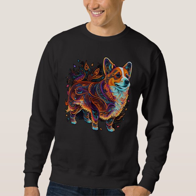 Moletom Cute Welsh Corgi Dog on Welsh Corgi  2 (Frente)