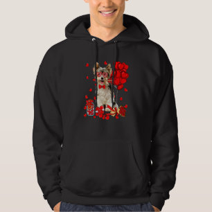 Moletom Cute Yorkshire Terrier Dog Heart Dia de os namorad