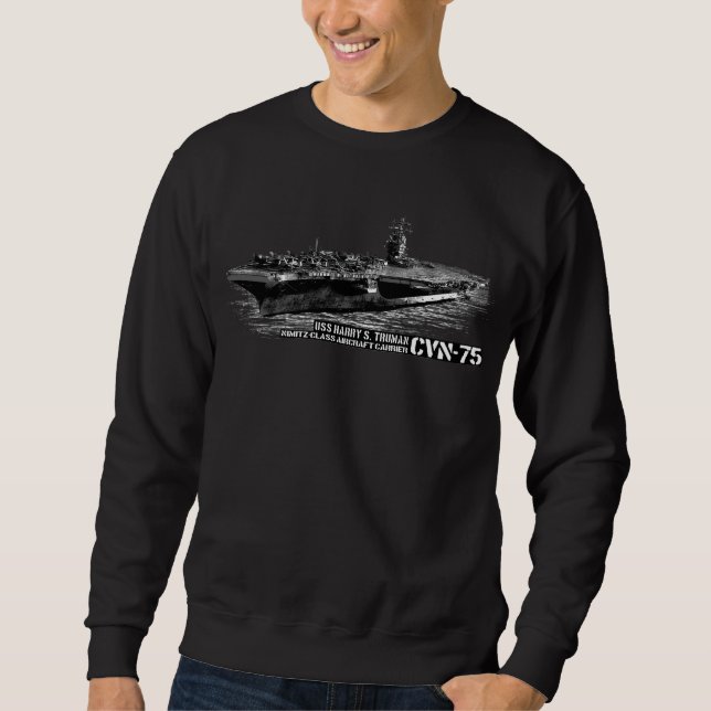 Moletom CVN-75 Harry S. Truman Men's Basic Sweatshirt (Frente)