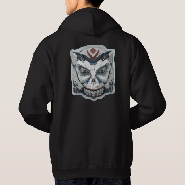 Moletom Cyber Oni: A Face do Demônio Mecânico (Verso)