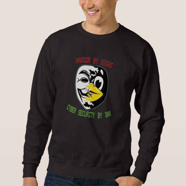 Moletom Cyber Security Expert Linux Penguin Como Hacker (Frente)