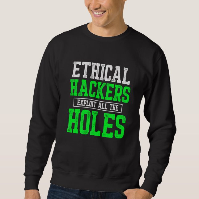 Moletom Cybersecurity do Hacker Ético - Testor de Caneta 1 (Frente)