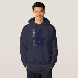 Moletom Cyborg Urbano – Guerreiro Cyberpunk Neon