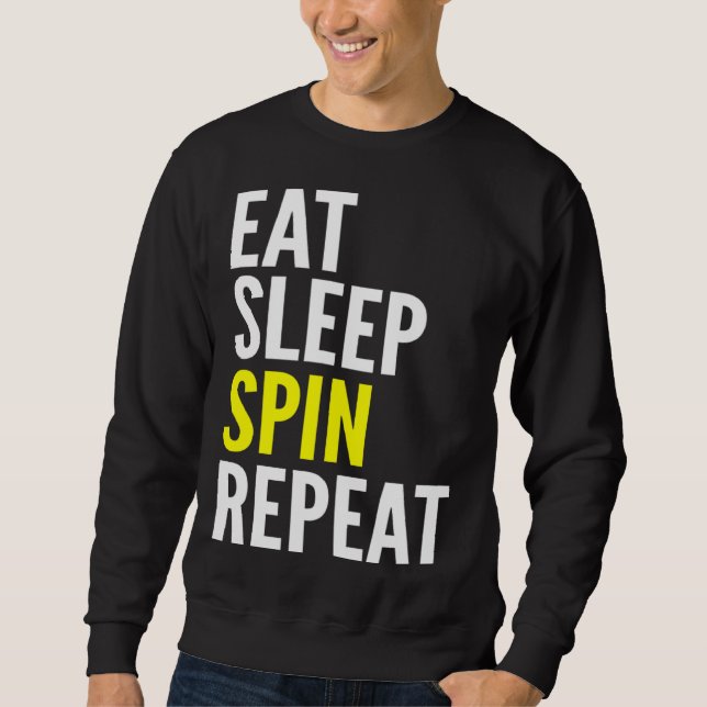 Moletom Cycling   Eat Sleep Spin Repeat (Frente)