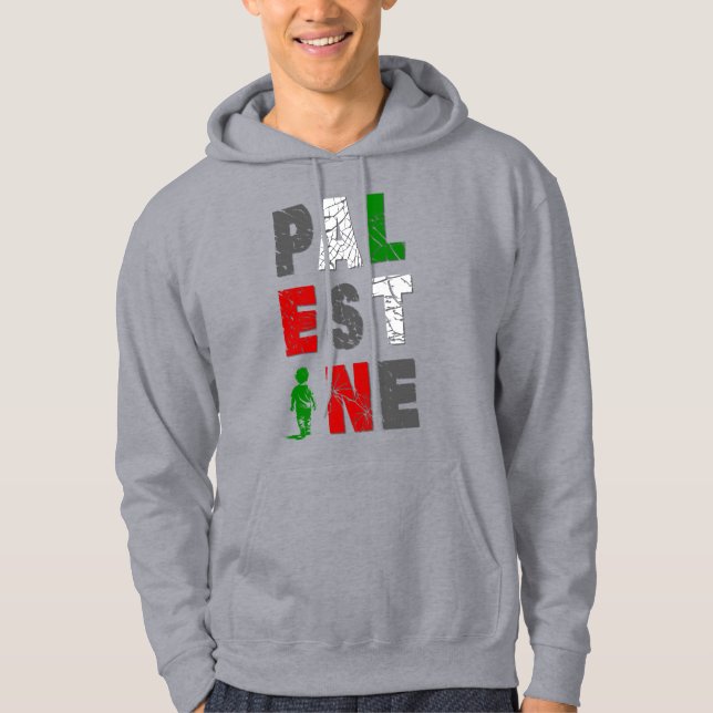 Moletom da Solidariedade com a PALESTINA – Desgast (Frente)