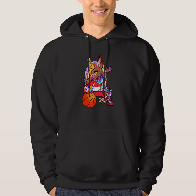Moletom Dabbing Brown Skin Unicorn Cingapura Basquete Fa (Frente)