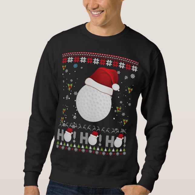 Moletom Dabbing Christmas Golf Ho Papais noeis Elf Ugly Sw (Frente)