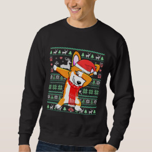 Moletom Dabbing Corgi Dog Ugly Christmas Sweet Cost