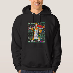 Moletom Dabbing Corgi Fairy Luzes Feias De Natal Feias