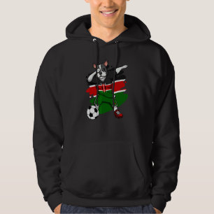 Moletom Dabbing French Buldogue Kenya Soccer Fans Jersey F