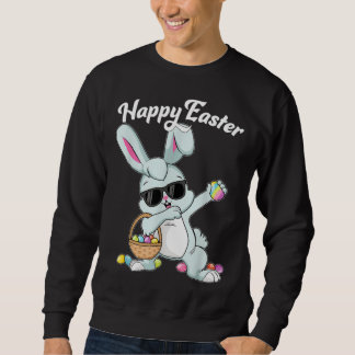 Moletom Dabbing Rabbit Happy Easter Day Eggs Dab Boys Girl