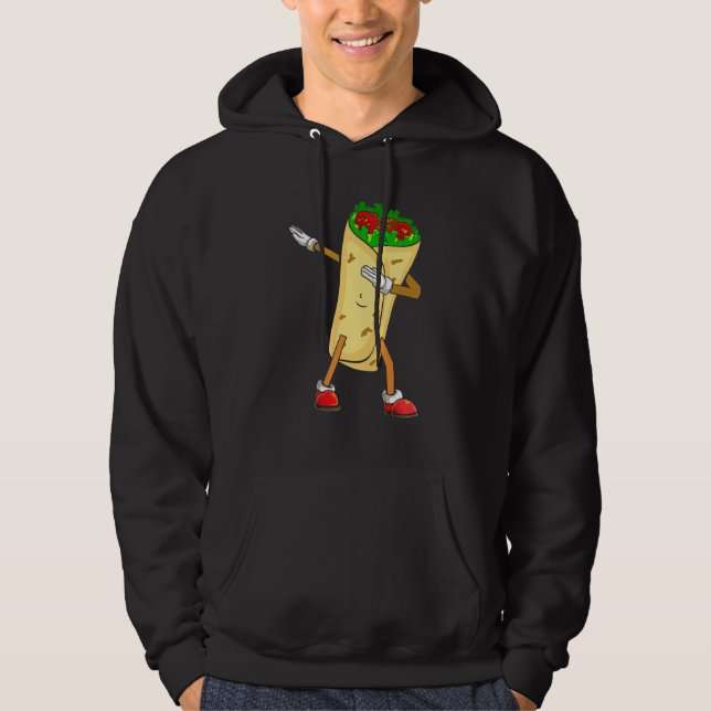 Moletom Dabbing Taco Cinco De Mayo Engraçado Comida mexica (Frente)