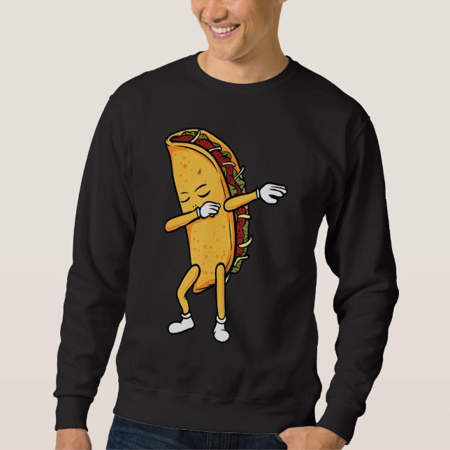 Moletom Dabbing Taco Mexicano Comida Cinco De Mayo (Frente)