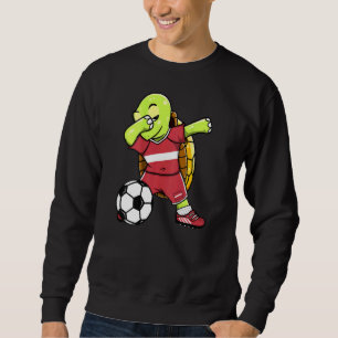 Moletom Dabbing Turtle Latvia Soccer Fans Jersey Letão F