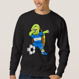 Moletom Dabbing Turtle Nicarágua Soccer Fans Jersey Flag F