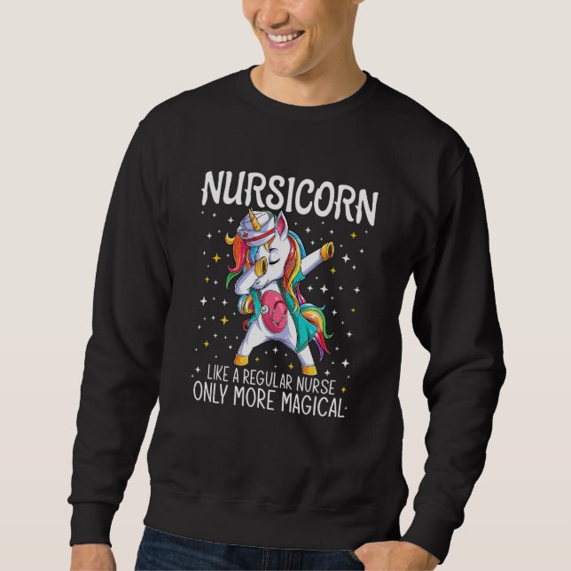 Moletom Dabbing Unicorn Nursicorn Nurss Men Can Rn (Frente)