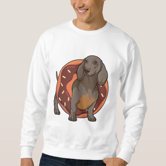 Moletom Dachshund com Rosquinha (Frente)