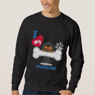 Moletom Dachshund I Love My Dachshund