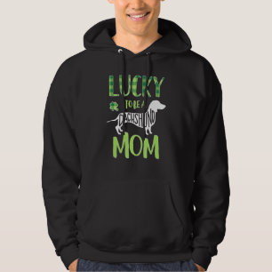 Moletom Dachshund Mãe Irlandesa Doxie Proprietária Lucky M