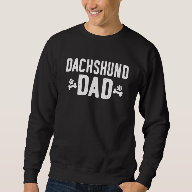 Moletom Dachshund Pai Funny Dachshund Outfit (Frente)