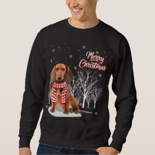 Moletom Dachshund Tree Felry Natal Dachshund Xmas Para