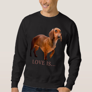 Moletom Dachshund Weiner Cachorro Mãe Pai Adorava Doxie Pu
