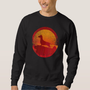 Moletom Dachshund Wiener Doxen Dog Retro Sunset
