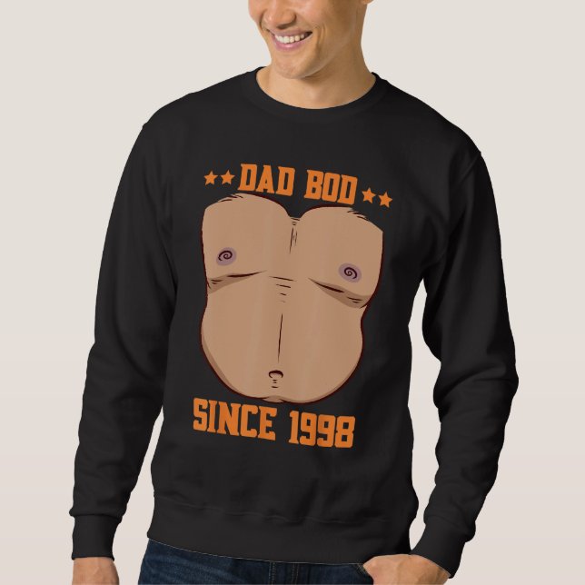 Moletom Dad Bod Since 1998 Father s Day Beer Belly (Frente)