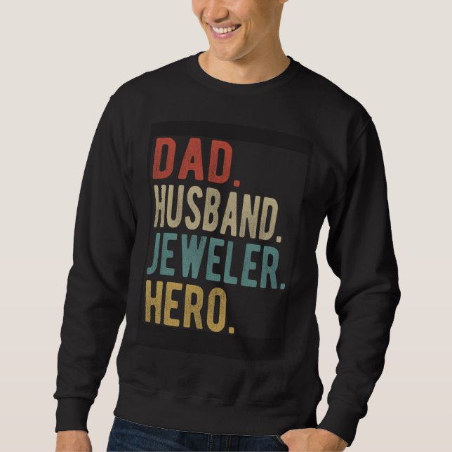Moletom Dad Husband Jeweler Hero (Frente)