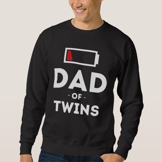 Moletom Dad of Twins Clothing for Father Husband Dad Men (Frente)