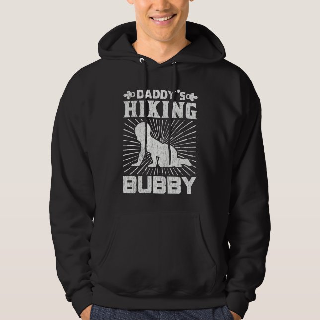 Moletom Daddy Hiking Buddy Kids Dad Mountains Hiking Campi (Frente)